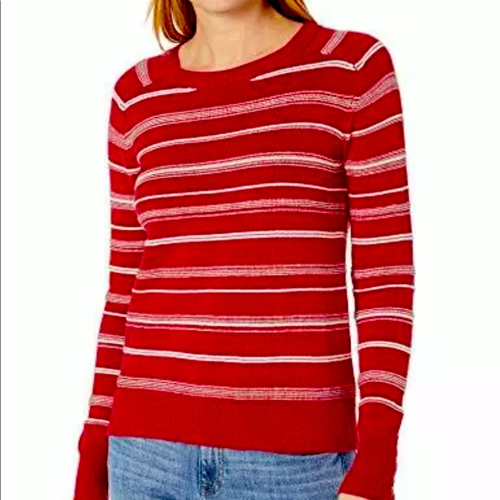 Pendleton women’s textured striped cotton sweater